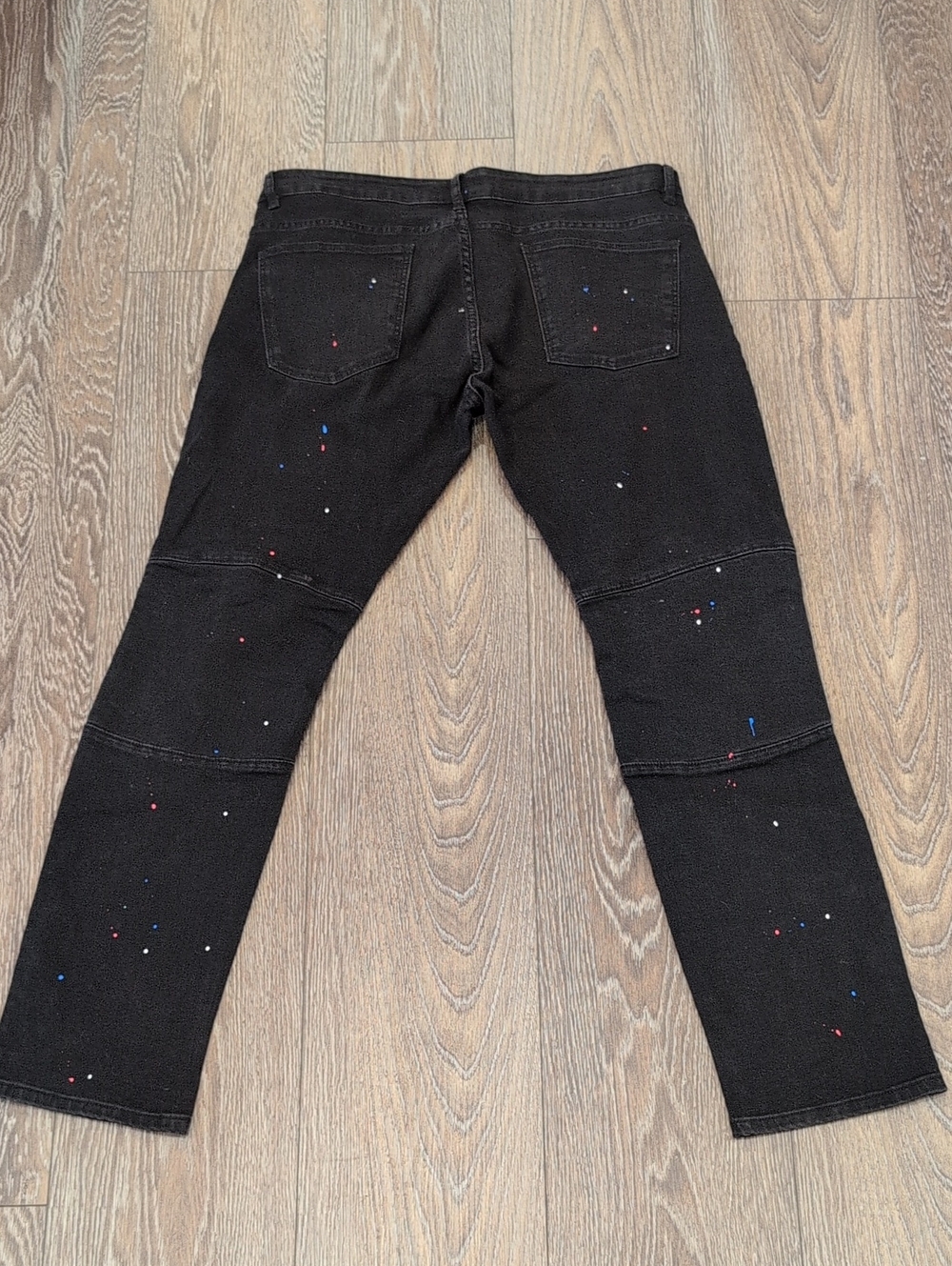 Reason AC/DC Black Distressed Jeans - Picture 2 of 4
